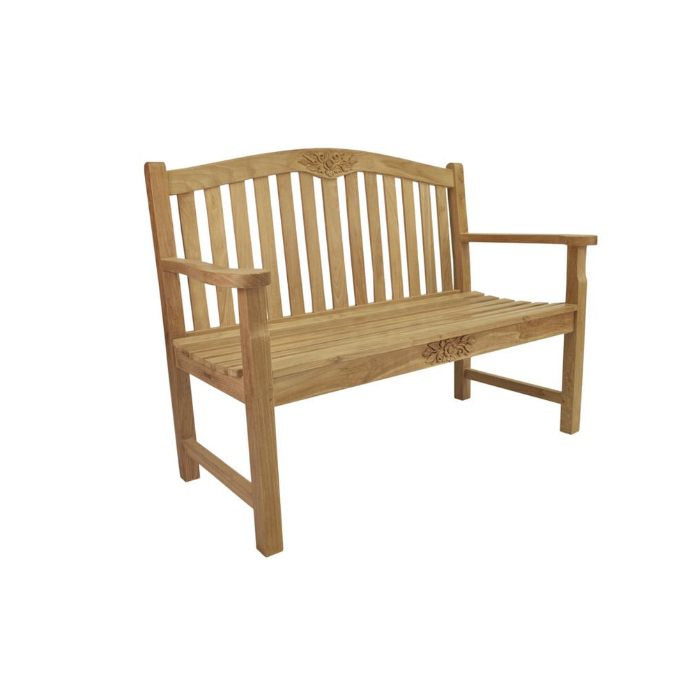50" Round Rose Bench By Anderson Teak | Outdoor Stools & Benches | Modishstore - 4