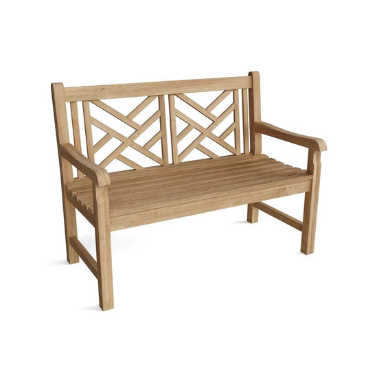 Vilano 2-Seater Bench By Anderson Teak | Outdoor Stools & Benches | Modishstore
