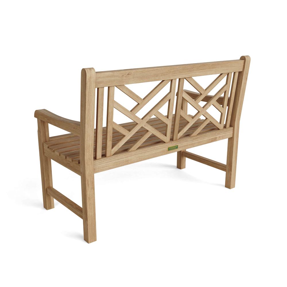Vilano 2-Seater Bench By Anderson Teak | Outdoor Stools & Benches | Modishstore - 2