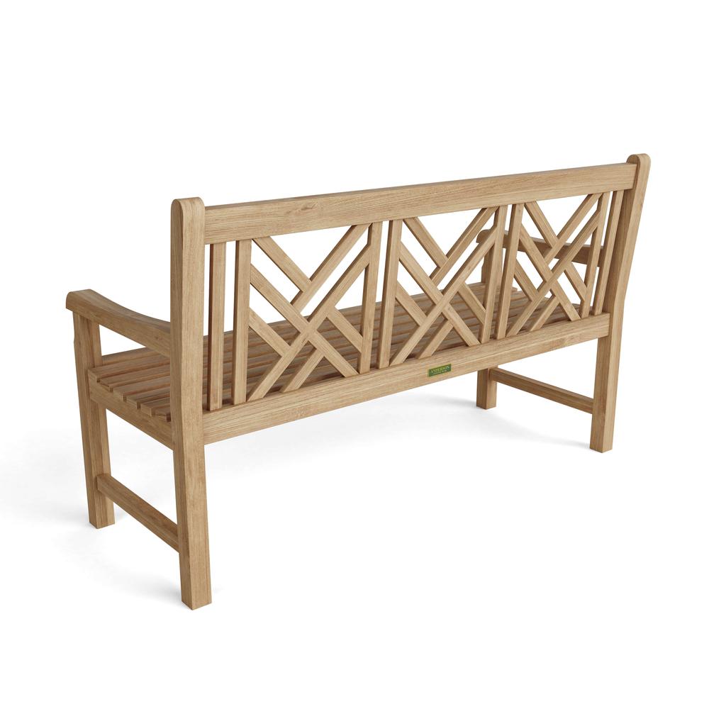 Vilano 3-Seater Bench By Anderson Teak | Outdoor Stools & Benches | Modishstore - 2