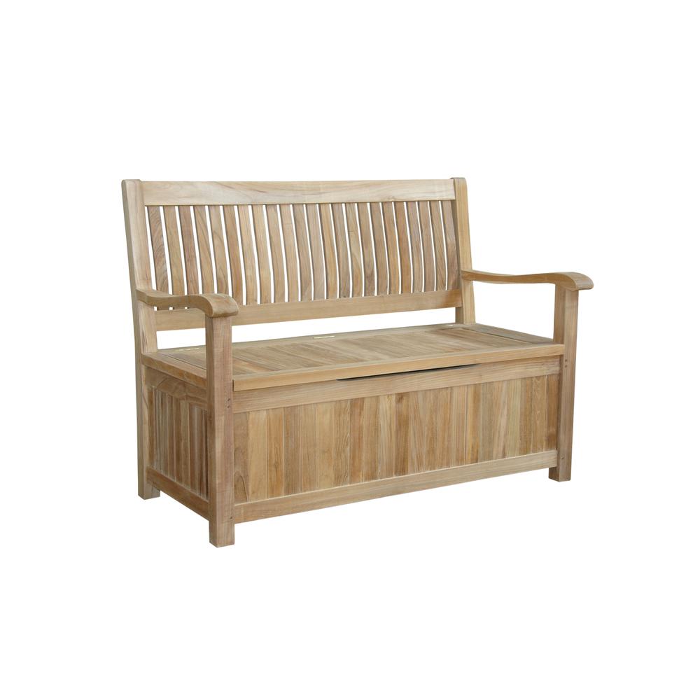 Anderson Teak Del-Amo Storage Bench - Thumbnail 2