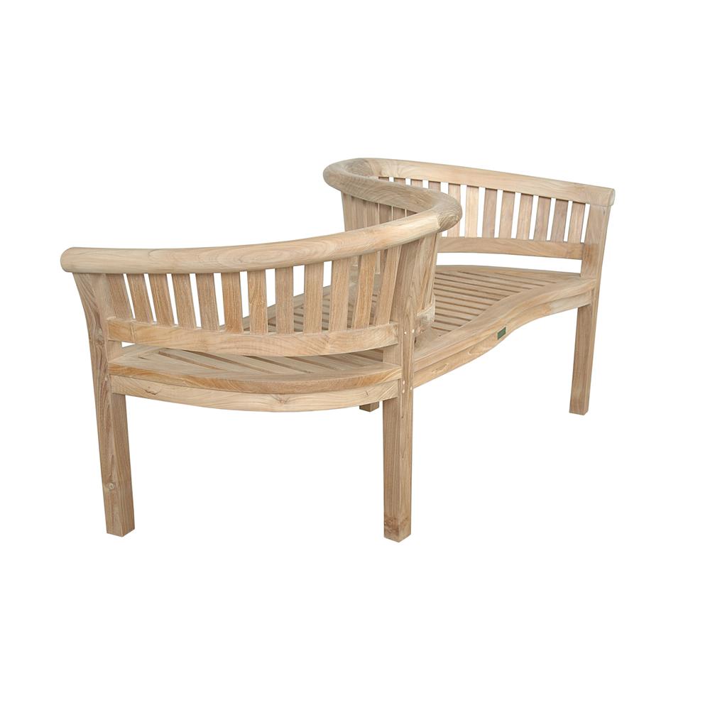 Curve Love Seat 59"W 28"D 32"H By Anderson Teak | Outdoor Sofas, Loveseats & Sectionals | Modishstore