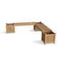 Planter Bench 2 Bench + 3 Planter Box By Anderson Teak | Outdoor Stools & Benches | Modishstore - 2