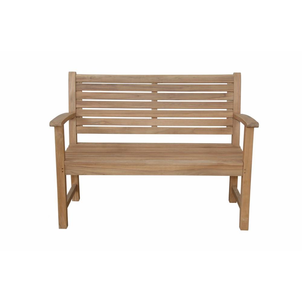 Victoria 48" 2-Seater Bench By Anderson Teak | Outdoor Stools & Benches | Modishstore - 2