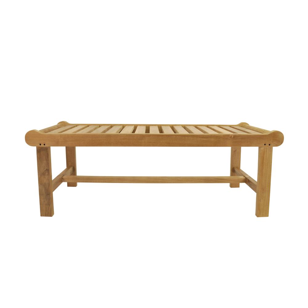 Cambridge 2-Seater Backless Bench By Anderson Teak | Outdoor Stools & Benches | Modishstore - 4