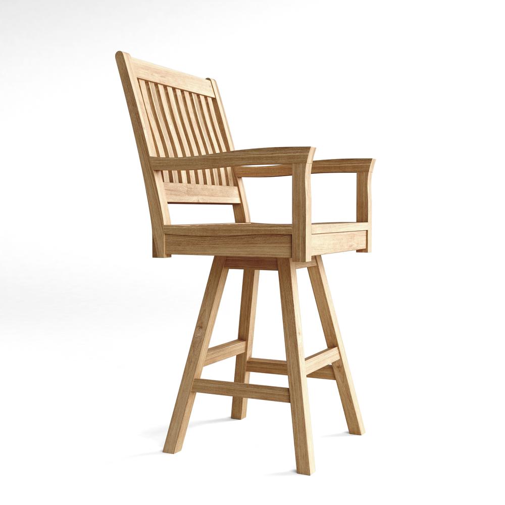 Rialto Swivel Bar Armhair By Anderson Teak | Outdoor Chairs | Modishstore