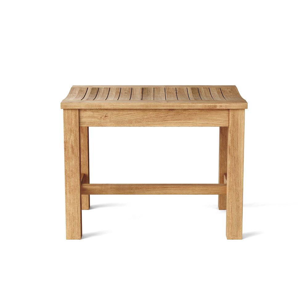 24" Casablanca Backless Chair By Anderson Teak | Outdoor Stools & Benches | Modishstore - 2