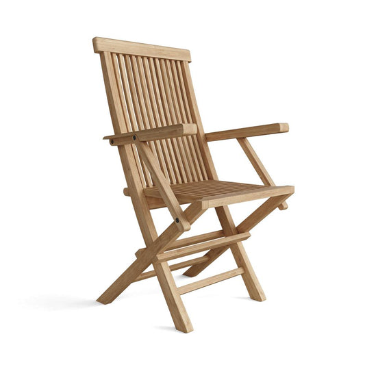 Classic Folding Armchair Sell & Price Per 2 Chairs Only By Anderson Teak | Outdoor Chairs | Modishstore