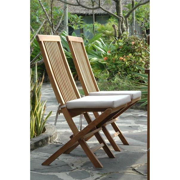 Bristol Folding Chair By Anderson Teak | Outdoor Chairs | Modishstore - 4