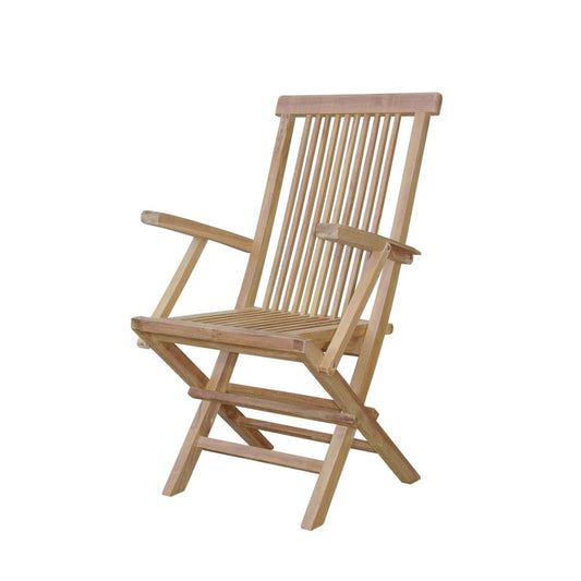 Bristol Folding Armchair By Anderson Teak | Outdoor Chairs | Modishstore