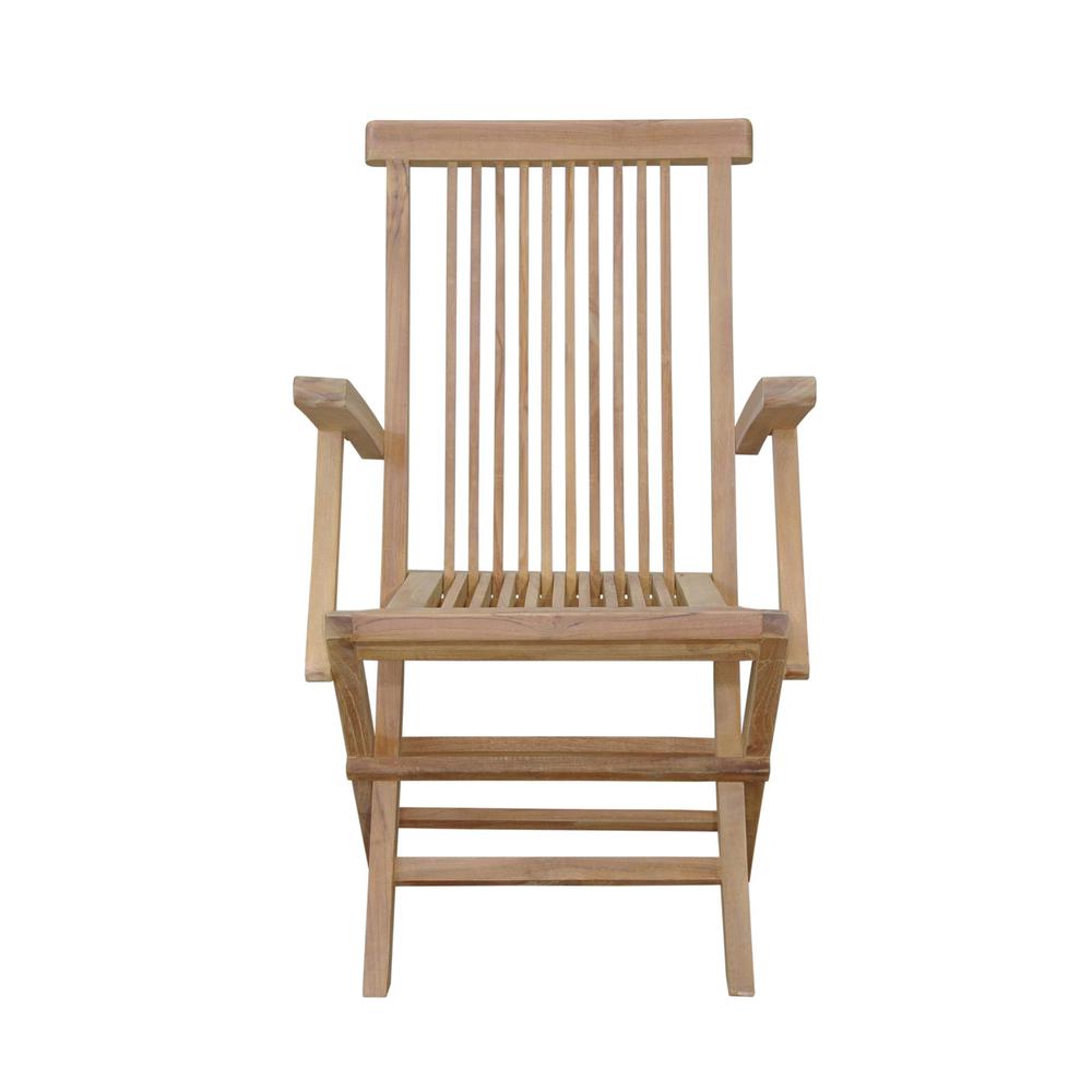 Bristol Folding Armchair By Anderson Teak | Outdoor Chairs | Modishstore - 4
