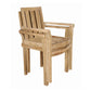 Classic Stackable Armchair Fully Built & 4 Pcs In A Box By Anderson Teak | Outdoor Chairs | Modishstore