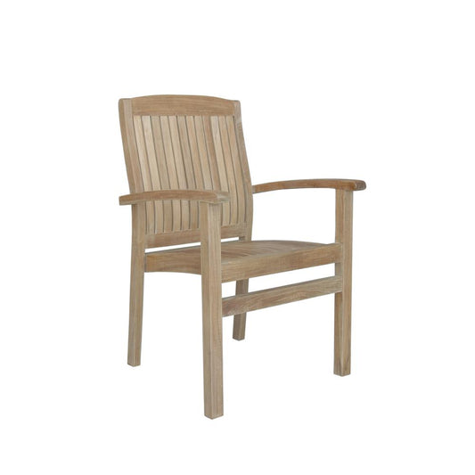 Sahara Stackable Dining Armchair By Anderson Teak | Outdoor Chairs | Modishstore