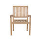Aspen Stackable Armchair Fully Built & 4 Pcs In A Box By Anderson Teak | Outdoor Chairs | Modishstore