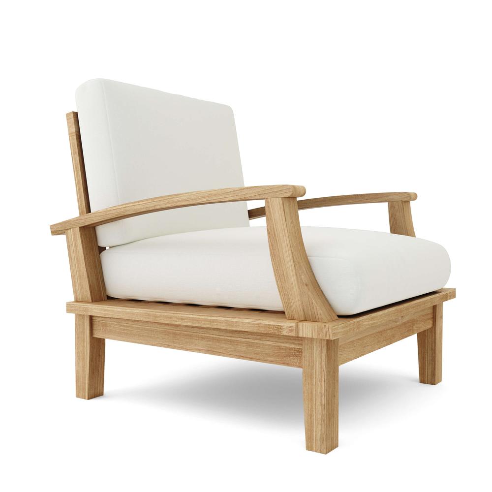 Brianna Deep Seating Armchair + Cushion By Anderson Teak | Outdoor Chairs | Modishstore - 3