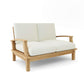 Brianna Deep Seating Loveseat + Cushion By Anderson Teak | Outdoor Sofas, Loveseats & Sectionals | Modishstore - 3
