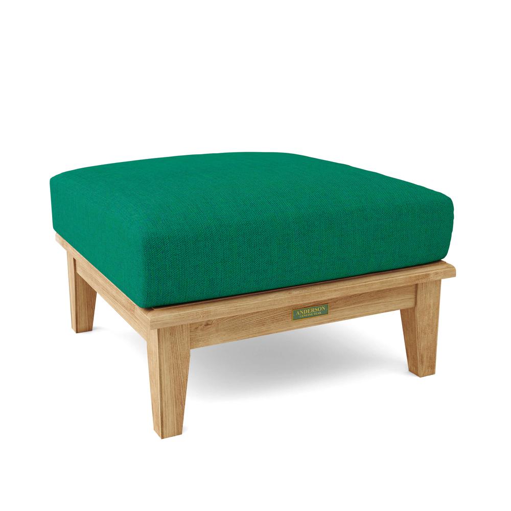 Brianna Ottoman + Cushion By Anderson Teak | Outdoor Ottomans | Modishstore