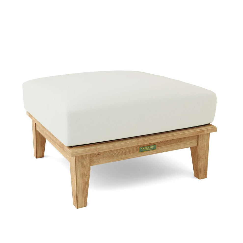 Brianna Ottoman + Cushion By Anderson Teak | Outdoor Ottomans | Modishstore - 3