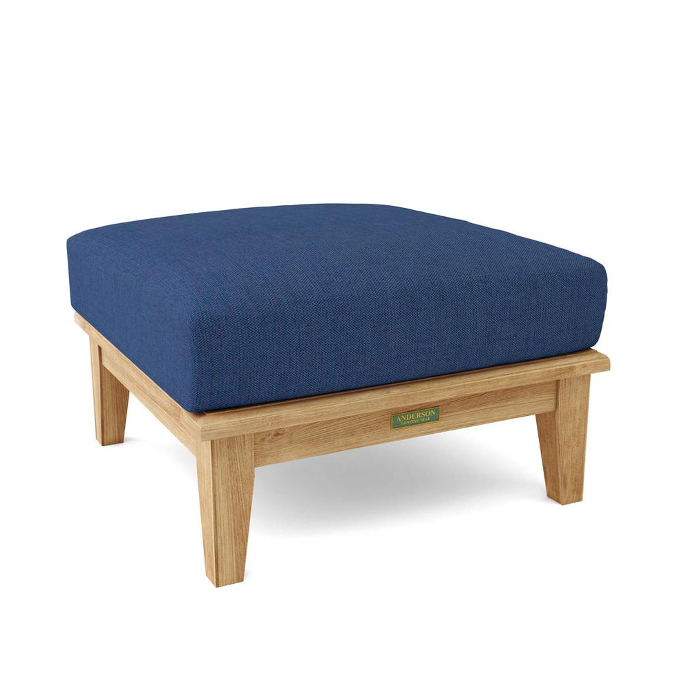 Brianna Ottoman + Cushion By Anderson Teak | Outdoor Ottomans | Modishstore - 4
