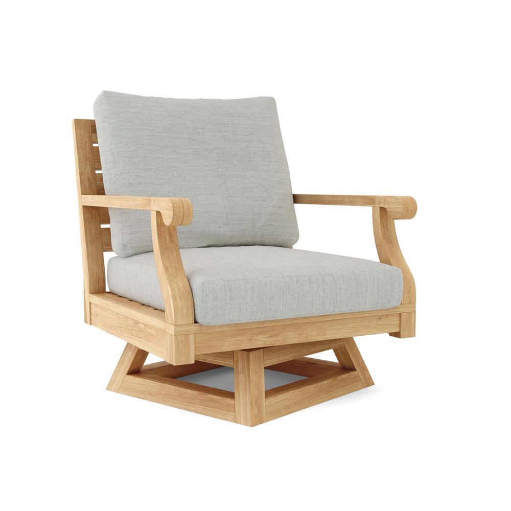 Riviera Swivel Armchair + Cushion By Anderson Teak | Outdoor Chairs | Modishstore - 2
