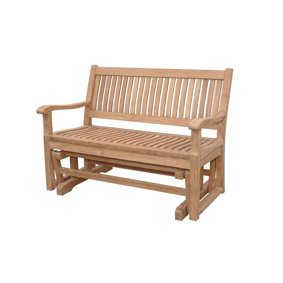 Del-Amo 4-Foot Glider By Anderson Teak | Outdoor Stools & Benches | Modishstore - 3
