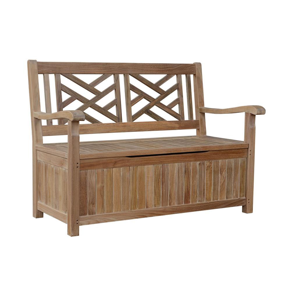 Vilano Storage Bench By Anderson Teak | Outdoor Stools & Benches | Modishstore