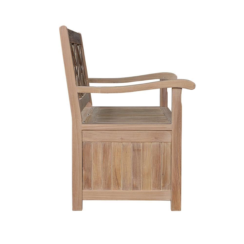 Vilano Storage Bench By Anderson Teak | Outdoor Stools & Benches | Modishstore - 4