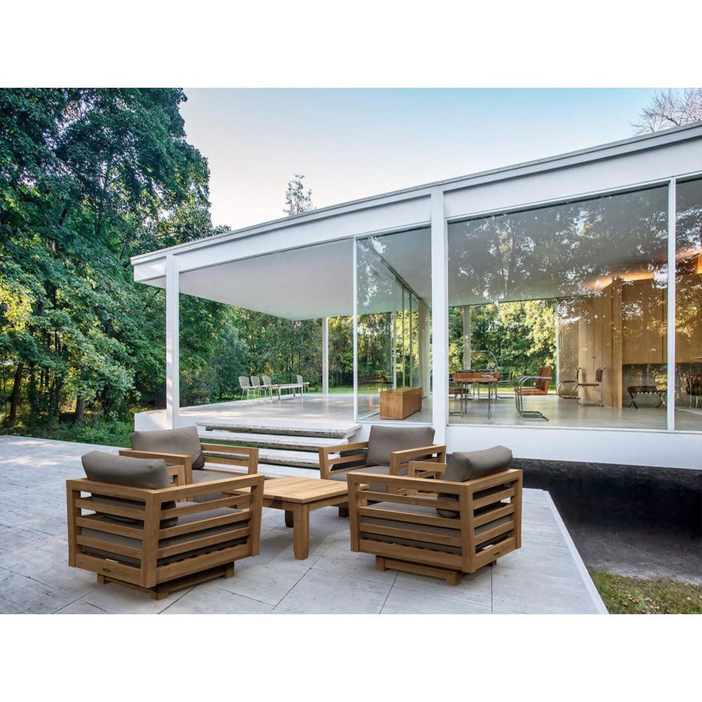 Cordoba Deep Seating Swivel Armchair By Anderson Teak | Outdoor Chairs | Modishstore - 4