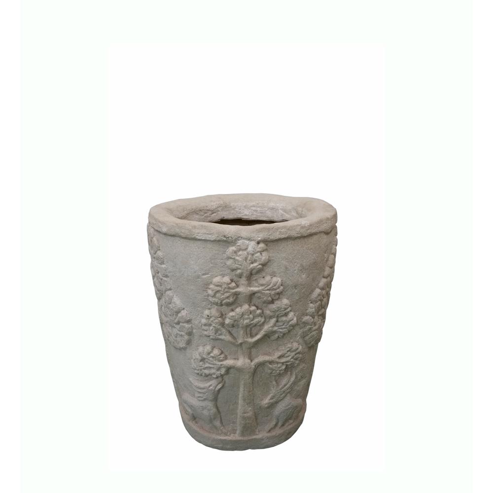 Amazon Round Planter By Anderson Teak | Planters, Troughs & Cachepots | Modishstore