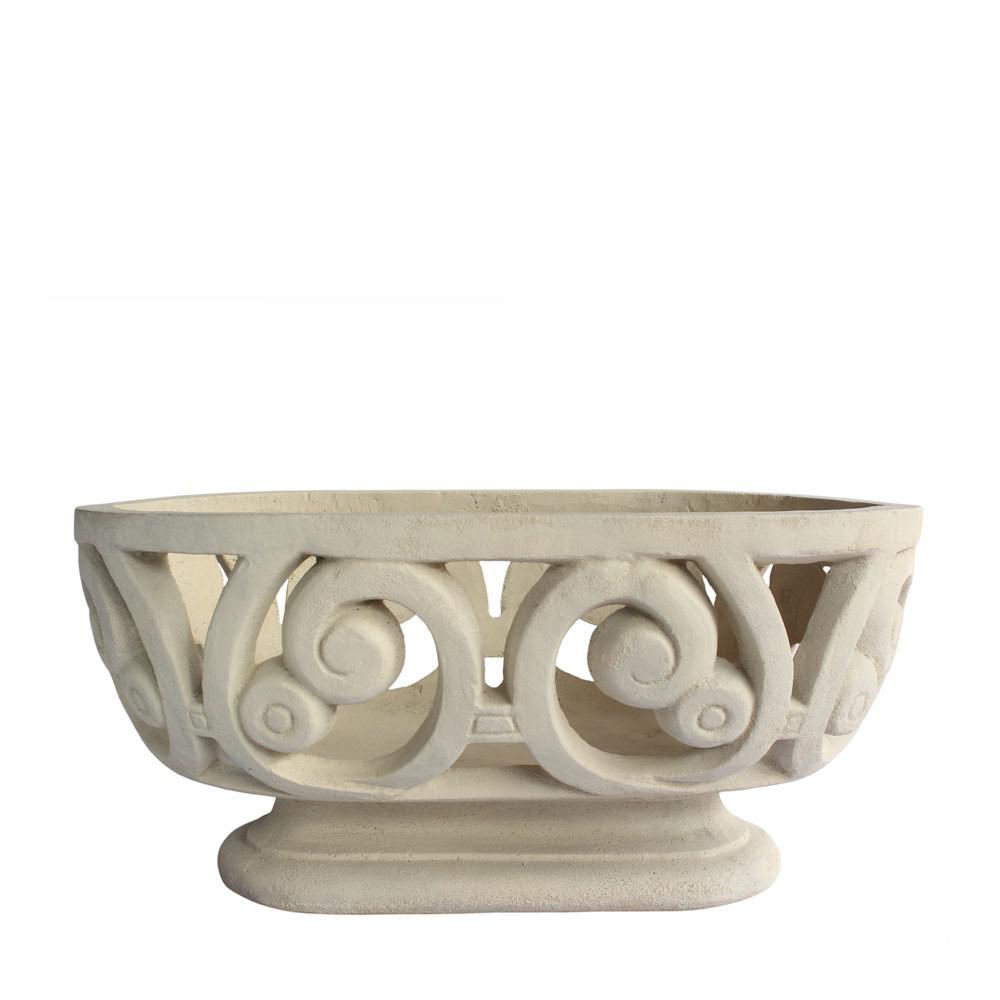 Milano Oval Planter By Anderson Teak | Planters, Troughs & Cachepots | Modishstore