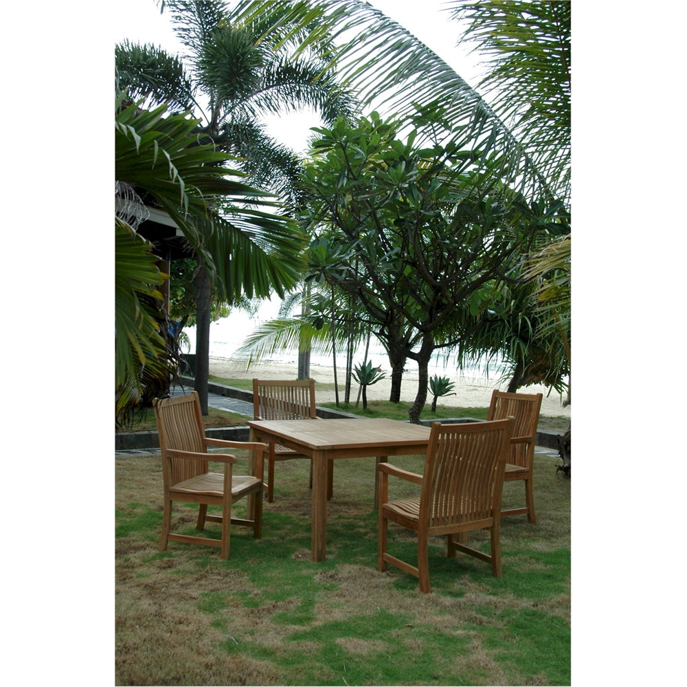 Windsor Chicago 5-Pieces Dining Table Set By Anderson Teak | Outdoor Dining Sets | Modishstore - 2