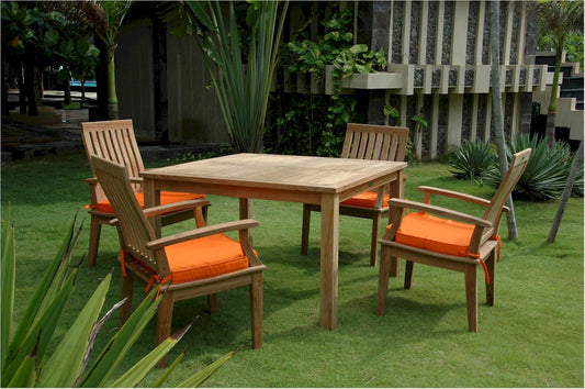 Windsor Brianna 5-Pieces Dining Table Set By Anderson Teak | Outdoor Dining Sets | Modishstore