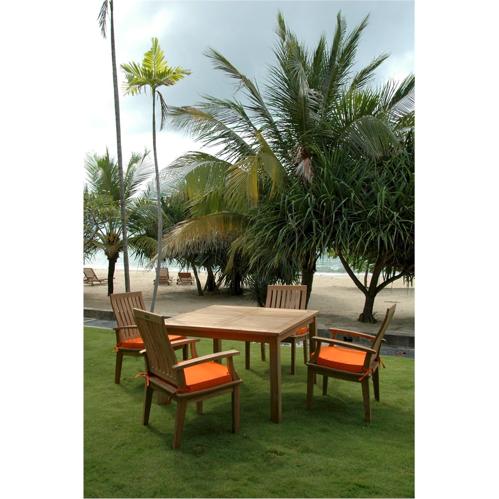 Windsor Brianna 5-Pieces Dining Table Set By Anderson Teak | Outdoor Dining Sets | Modishstore - 2