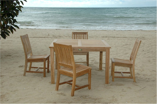 Windsor Rialto 7-Pieces Dining Table Set By Anderson Teak | Outdoor Dining Sets | Modishstore