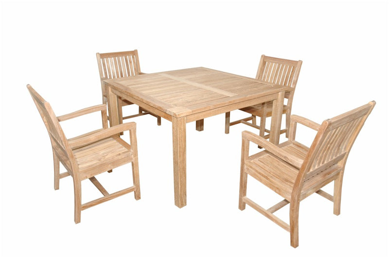 Windsor Rialto Armchair 5-Pieces Dining Set By Anderson Teak | Outdoor Dining Sets | Modishstore