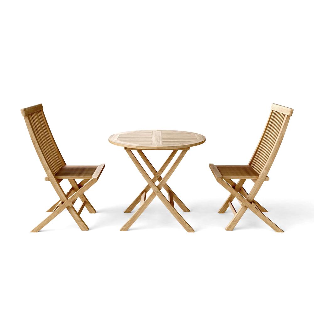 Windsor Classic 3-Pieces Bistro Set  By Anderson Teak | Outdoor Dining Sets | Modishstore - 2