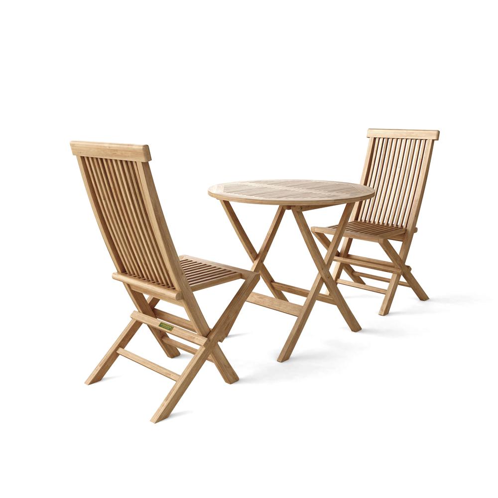 Windsor Classic 3-Pieces Bistro Set  By Anderson Teak | Outdoor Dining Sets | Modishstore - 3