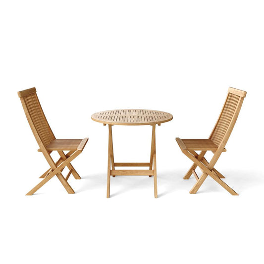 Windsor Classic 3-Pieces Bistro Set  By Anderson Teak | Outdoor Dining Sets | Modishstore