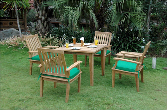 Bahama Brianna 5-Pieces Dining Set By Anderson Teak | Outdoor Dining Sets | Modishstore
