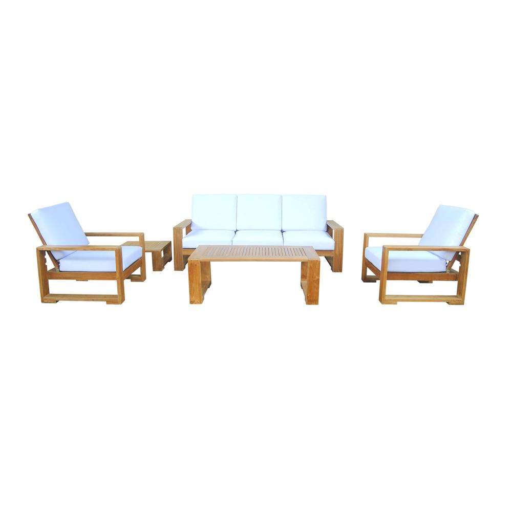 Capistrano 5-Piece Deep Seating Sofa Collection By Anderson Teak | Outdoor Sofas, Loveseats & Sectionals | Modishstore - 2