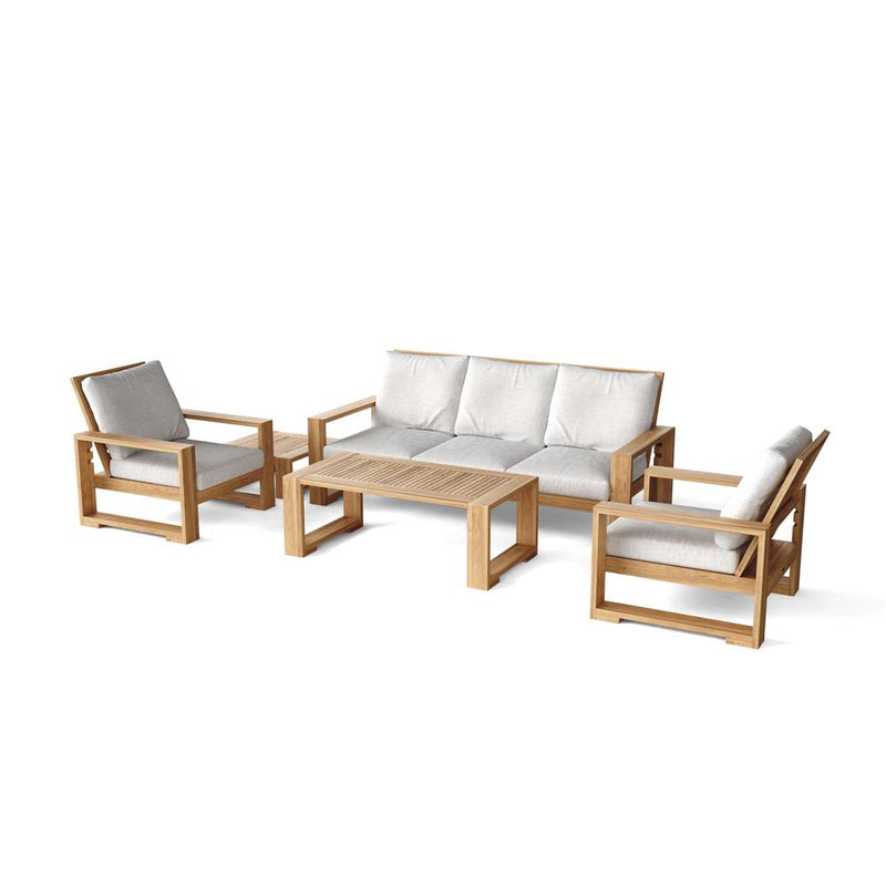 Capistrano 5-Piece Deep Seating Sofa Collection By Anderson Teak | Outdoor Sofas, Loveseats & Sectionals | Modishstore