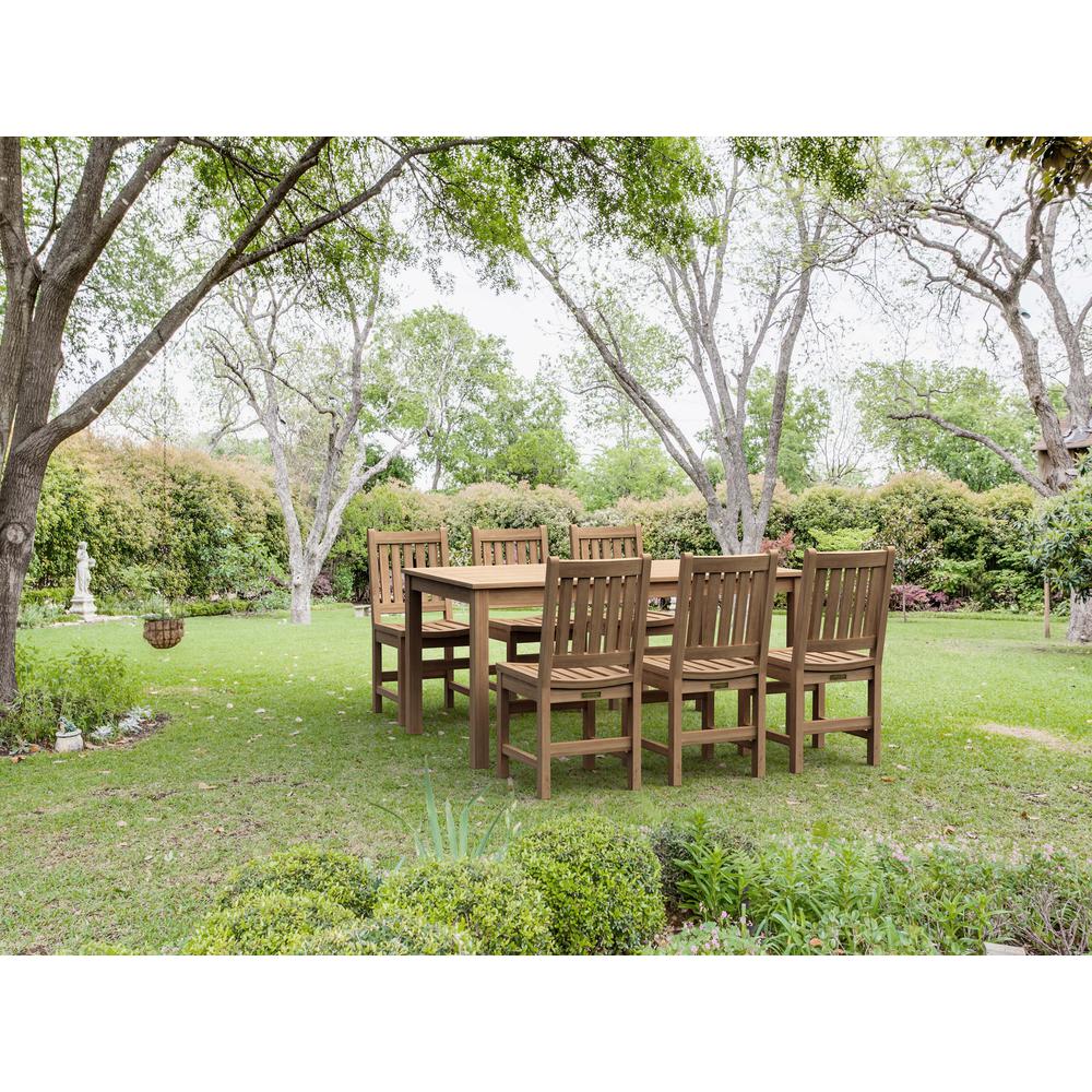 7-Pieces Sonoma Rectangular Dining Set By Anderson Teak | Outdoor Dining Sets | Modishstore