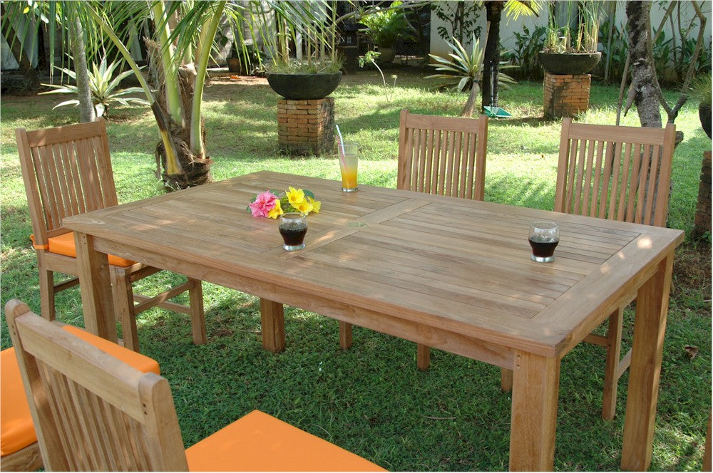 Montage Saratoga 7-Pieces Dining Set By Anderson Teak | Outdoor Dining Sets | Modishstore - 4