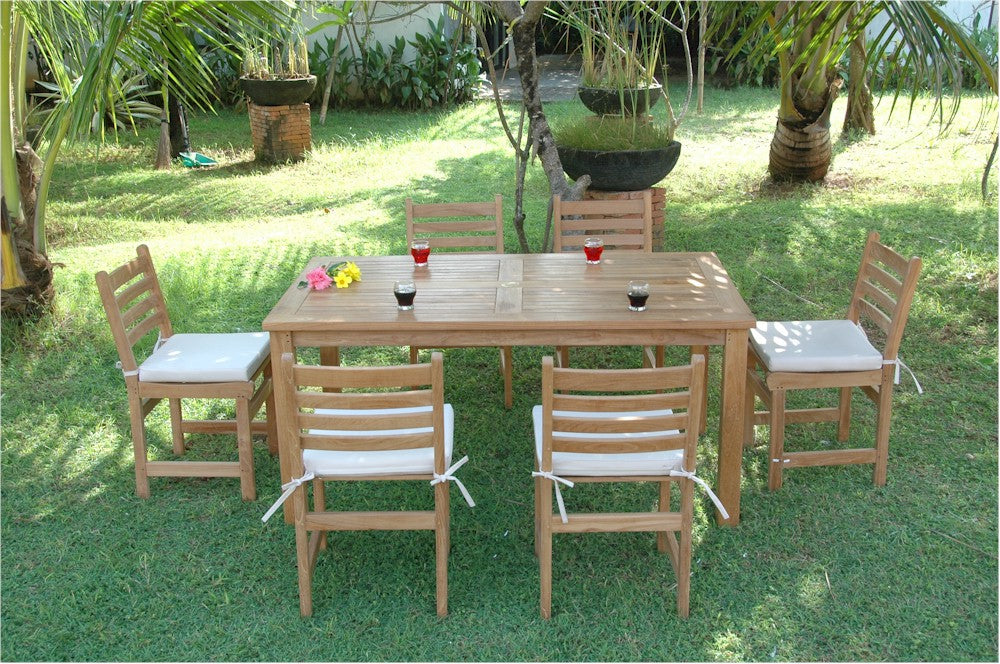 Montage Windham 7-Pieces Dining Set By Anderson Teak | Outdoor Dining Sets | Modishstore - 3