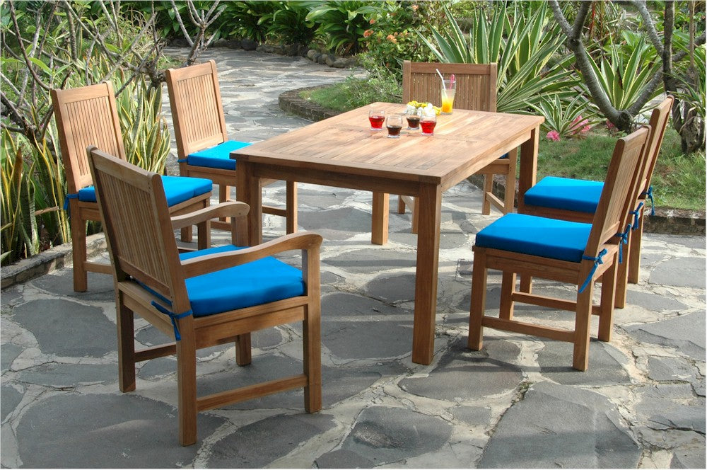 Montage Chester 7-Pieces Dining Set By Anderson Teak | Outdoor Dining Sets | Modishstore - 3