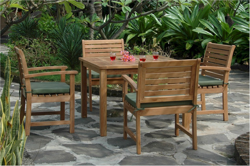 Montage Victoria  5- Pices Dining Set By Anderson Teak | Outdoor Dining Sets | Modishstore - 3