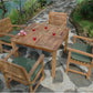 Montage Victoria  5- Pices Dining Set By Anderson Teak | Outdoor Dining Sets | Modishstore