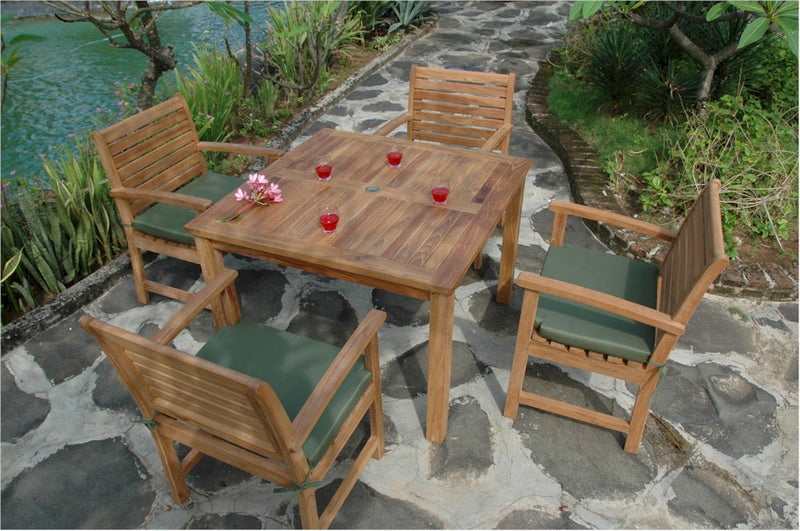 Montage Victoria  5- Pices Dining Set By Anderson Teak | Outdoor Dining Sets | Modishstore