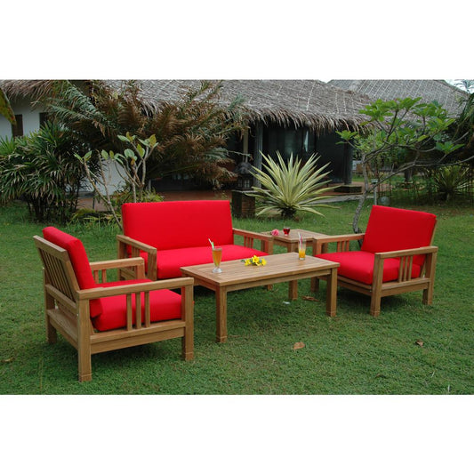 Southbay Deep Seating 5-Pieces Conversation Set A By Anderson Teak | Outdoor Sofas, Loveseats & Sectionals | Modishstore