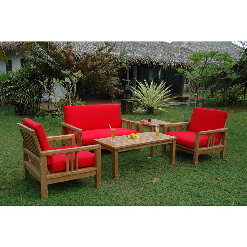 Southbay Deep Seating 5-Pieces Conversation Set A By Anderson Teak | Outdoor Sofas, Loveseats & Sectionals | Modishstore